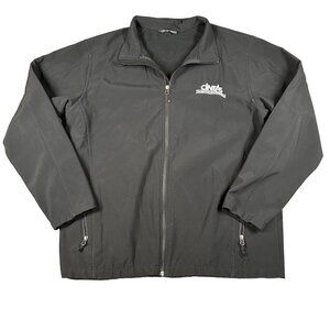 Port‎ Authority Mens XL Black Cintas Full Zip Windbreaker Jacket with Pockets